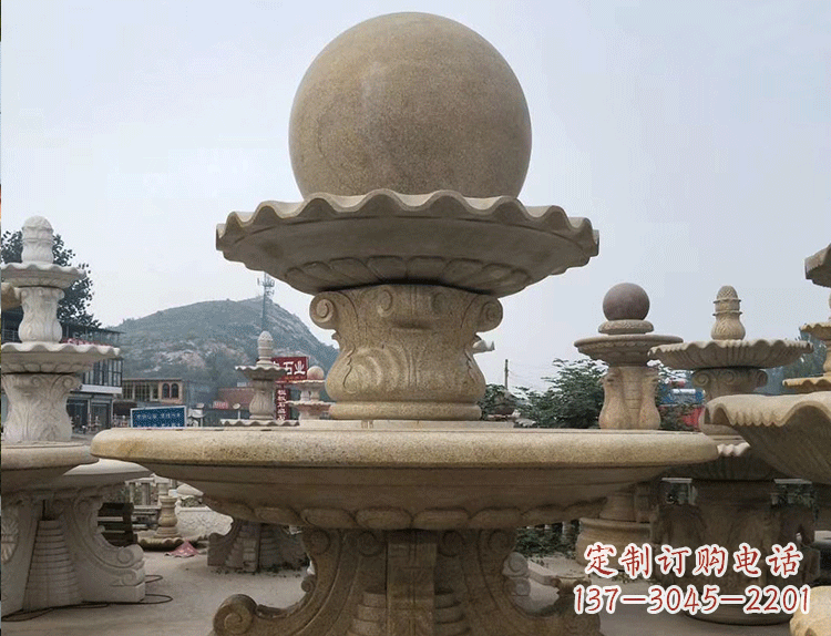 南通石雕汉白玉喷泉