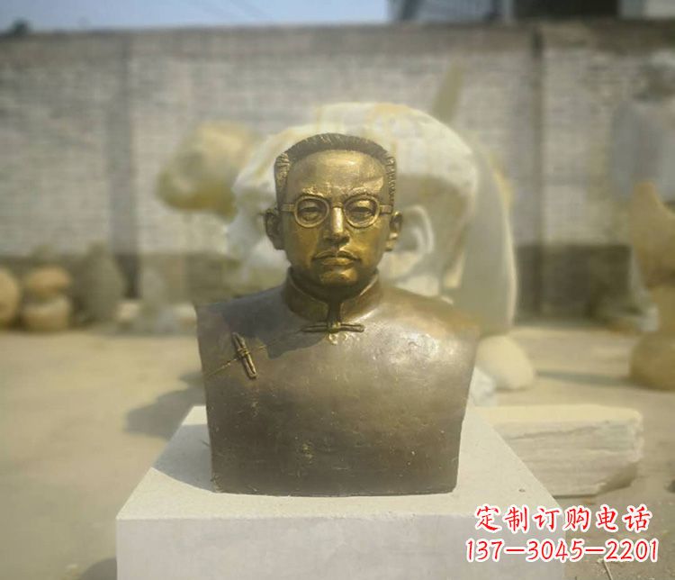 南通爱国者陶行知胸像铜雕