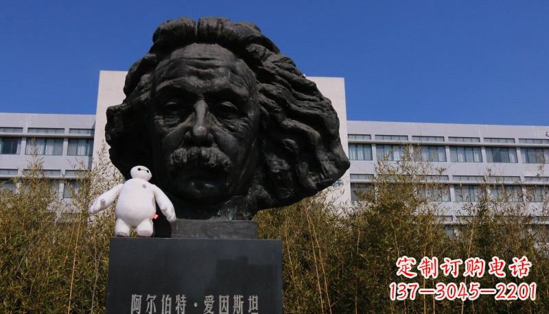 南通爱因斯坦头像铜雕222