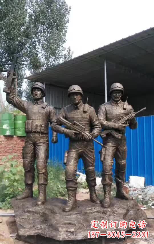 南通战士铜雕——让英雄永存