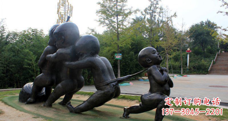 南通萝卜街头铜雕的精美景观