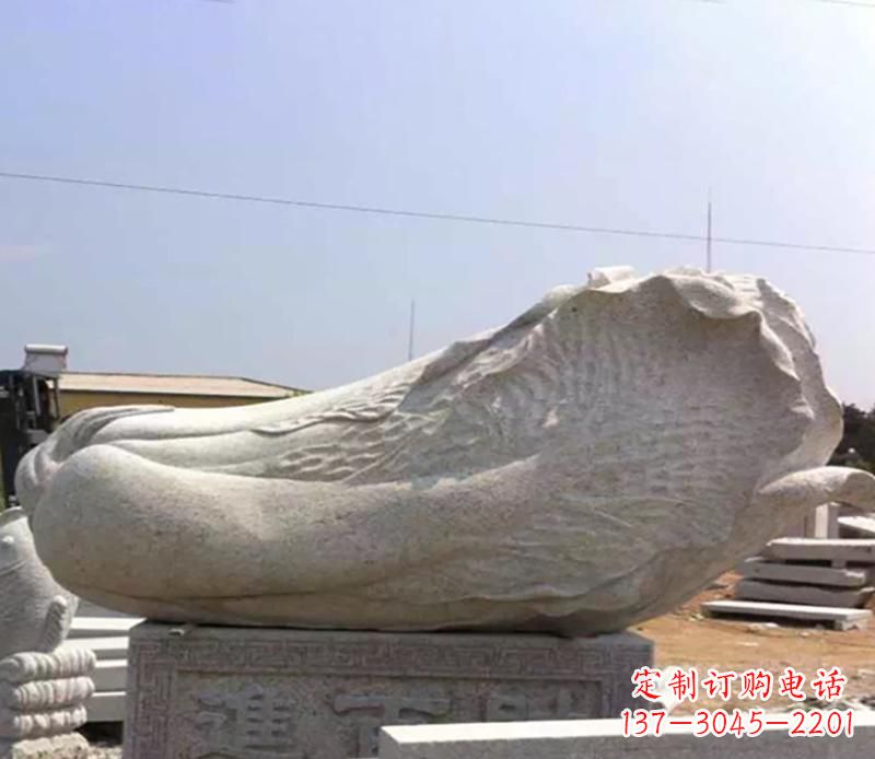 南通白菜大理石雕塑
