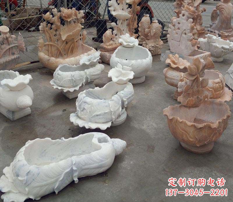 南通白菜水盆景观石雕