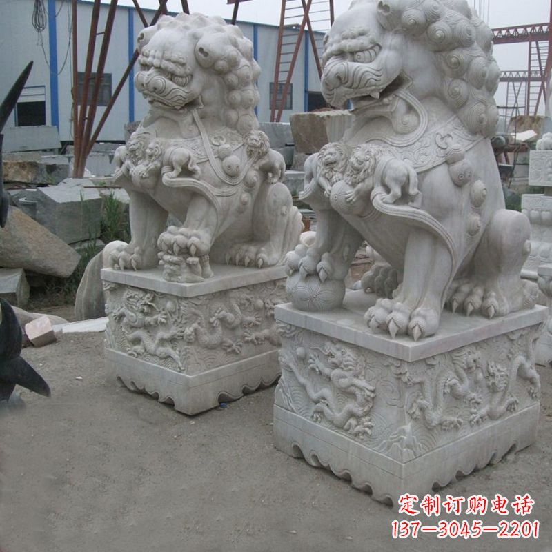南通新狮子雕塑,传承北京青铜文化