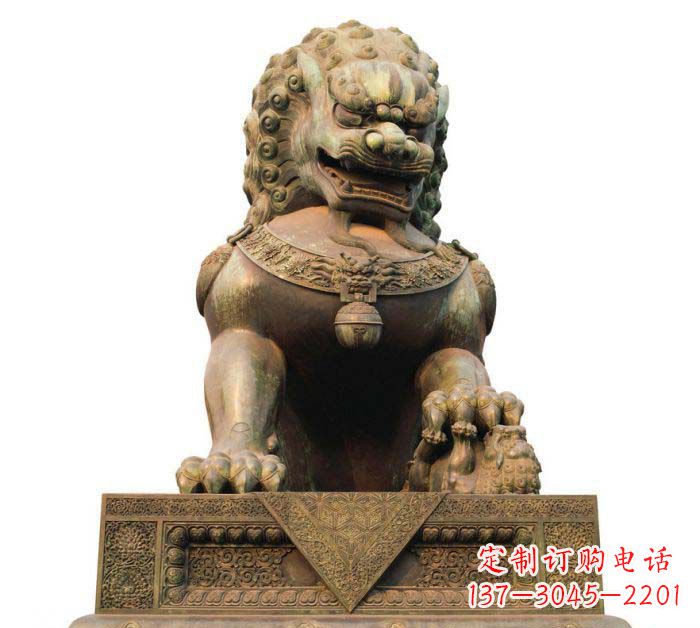 南通巍峨雄壮的狮子铜雕