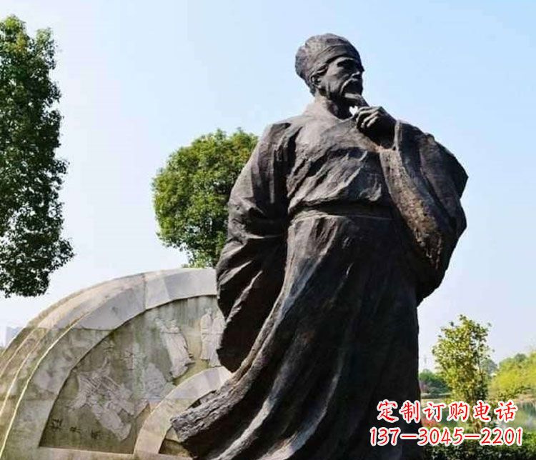 南通北宋思想家王安石铜雕