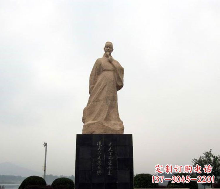 南通北宋政治家范仲淹石雕