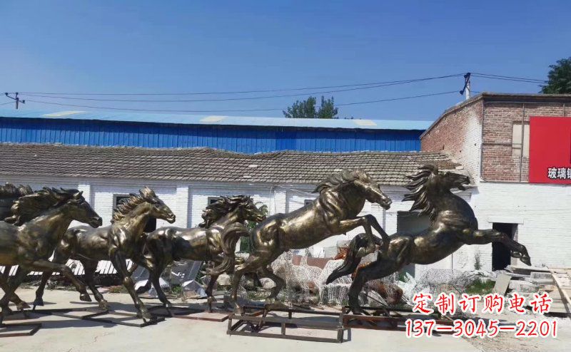 南通“马儿风采”精美铜雕
