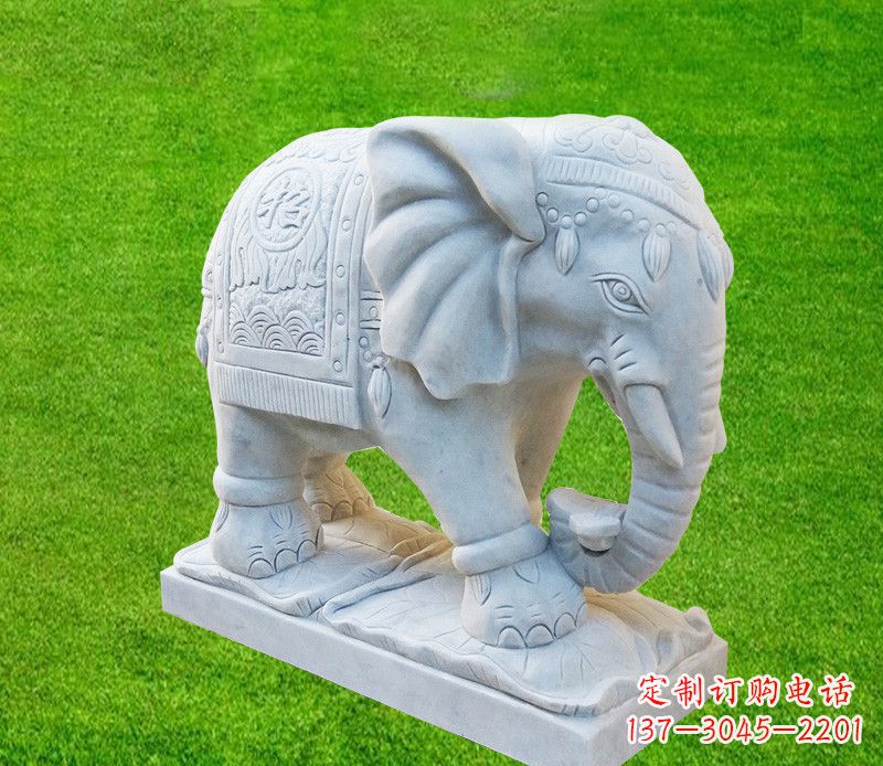 南通雕刻精美大象石雕