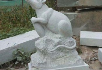 南通12生肖子鼠石雕