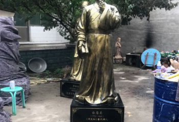 南通白居易仿铜雕像经典中国古代诗人的艺术再现
