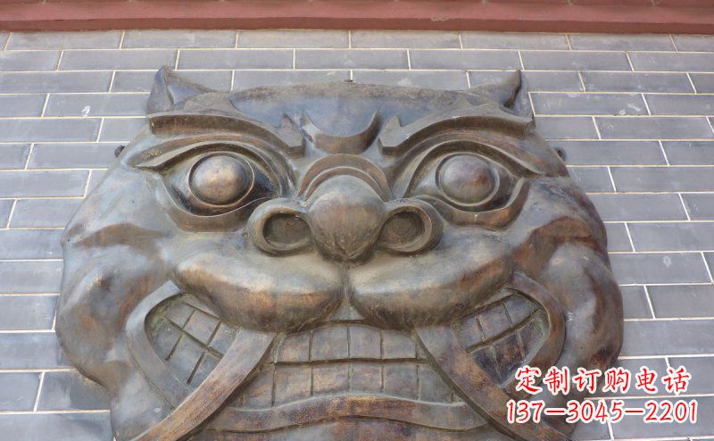 南通狴犴古代神兽铜浮雕