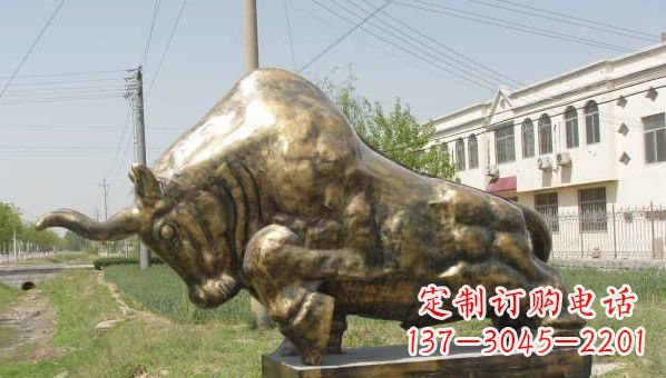 南通标志性黄铜斗牛