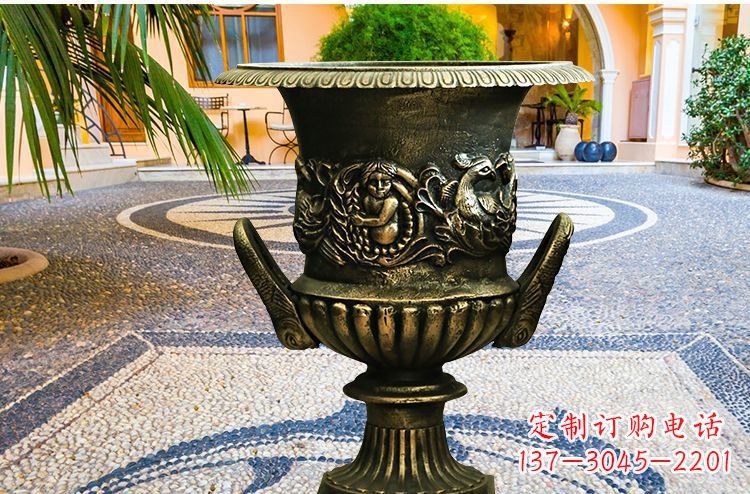 南通新品铜质花盆,添点现代精致
