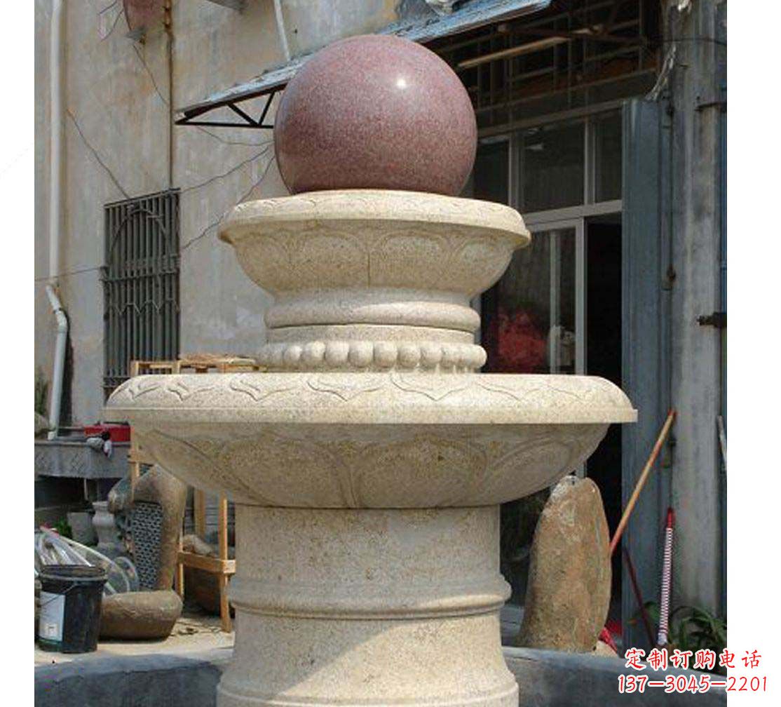 南通别墅景观装饰风水球喷泉雕塑