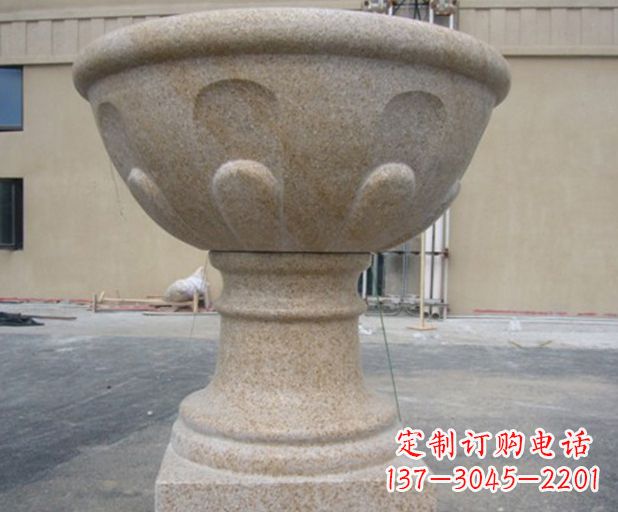 南通别墅景观花盆石雕