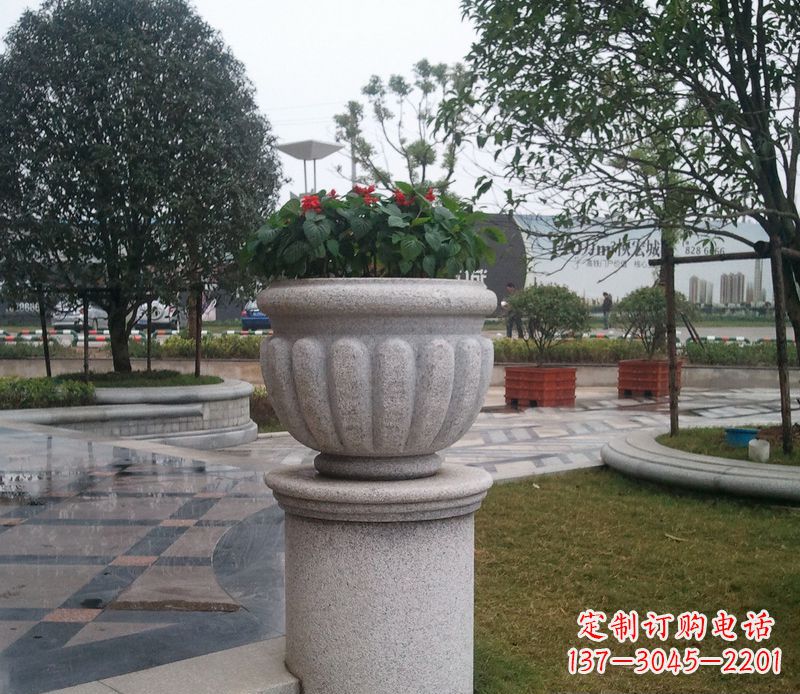 南通精美大理石花盆