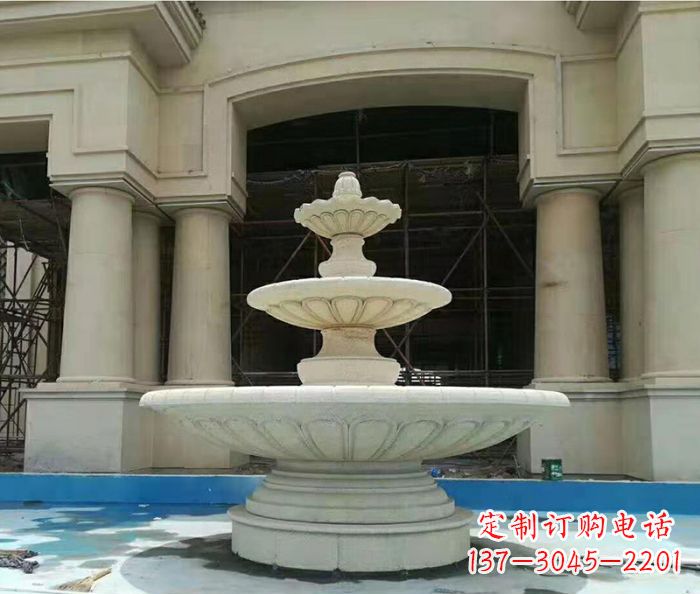 南通精美多层喷泉石雕