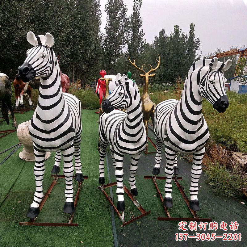 南通玻璃钢斑马仿真雕塑