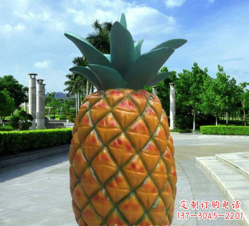 南通玻璃钢菠萝灯
