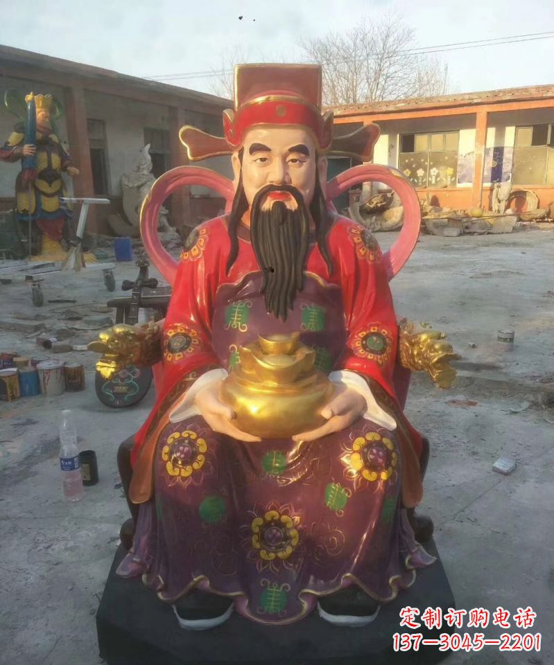 南通财神玻璃钢彩绘