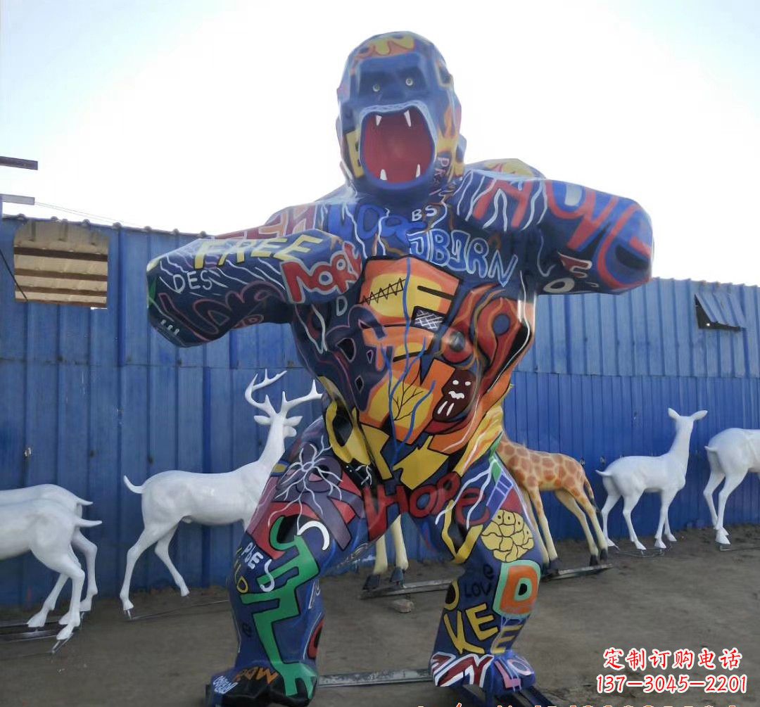 南通新颖玻璃钢猩猩雕塑