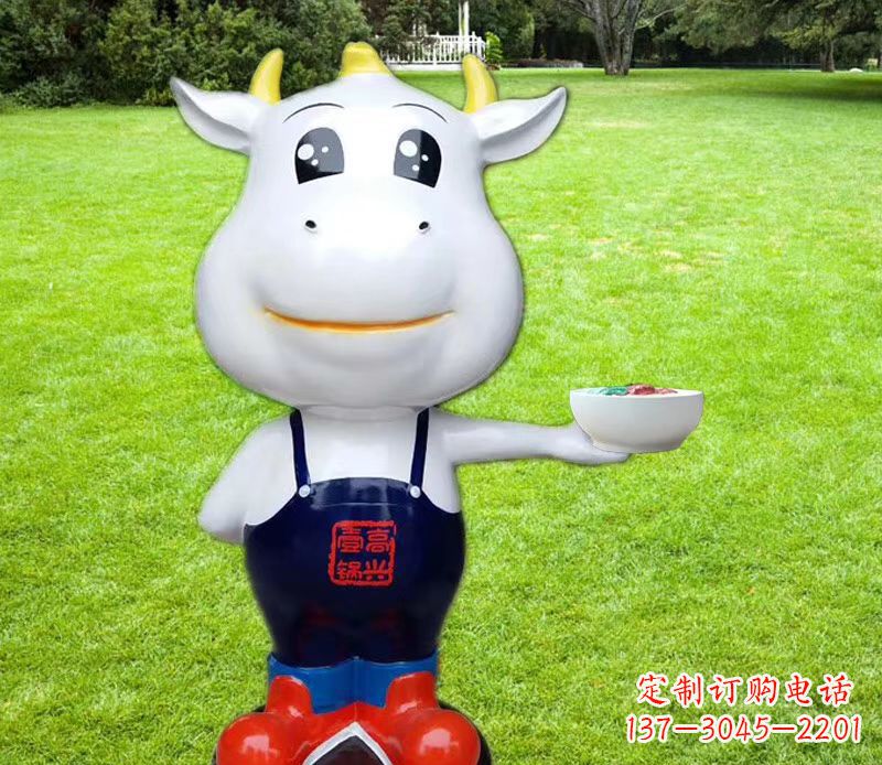南通玻璃钢制作的牛雕塑
