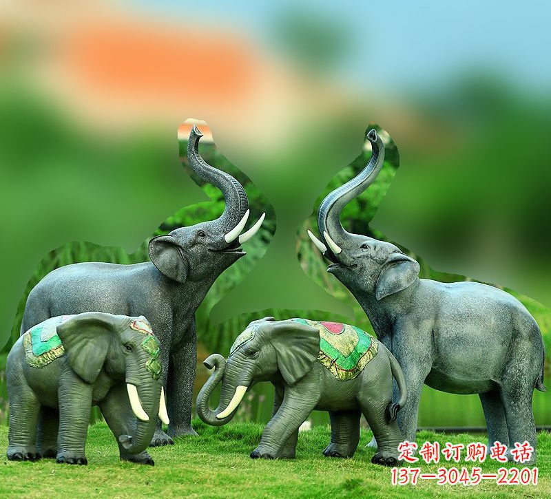 南通玻璃钢大象雕塑——把大象的优雅带入现代