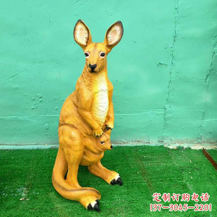 南通玻璃钢袋鼠雕塑