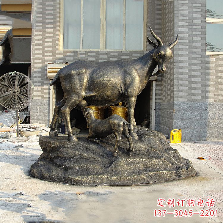 南通玻璃钢仿铜动物雕塑