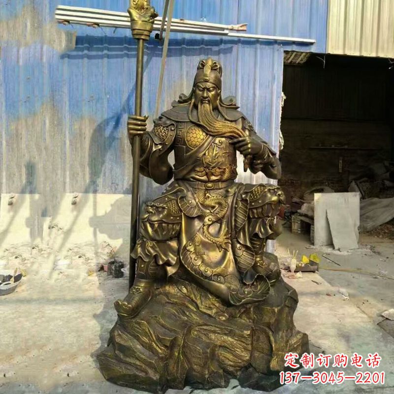 南通玻璃钢制作的关羽雕塑