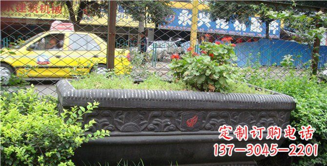 南通玻璃钢仿铜花盆景观雕塑