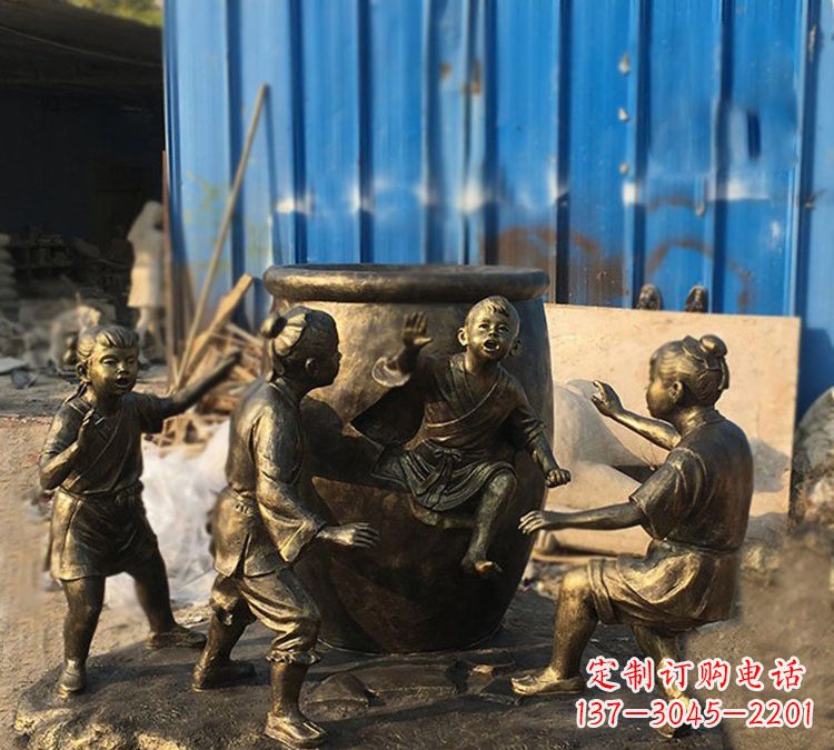 南通司马光雕塑以玻璃钢仿铜创作