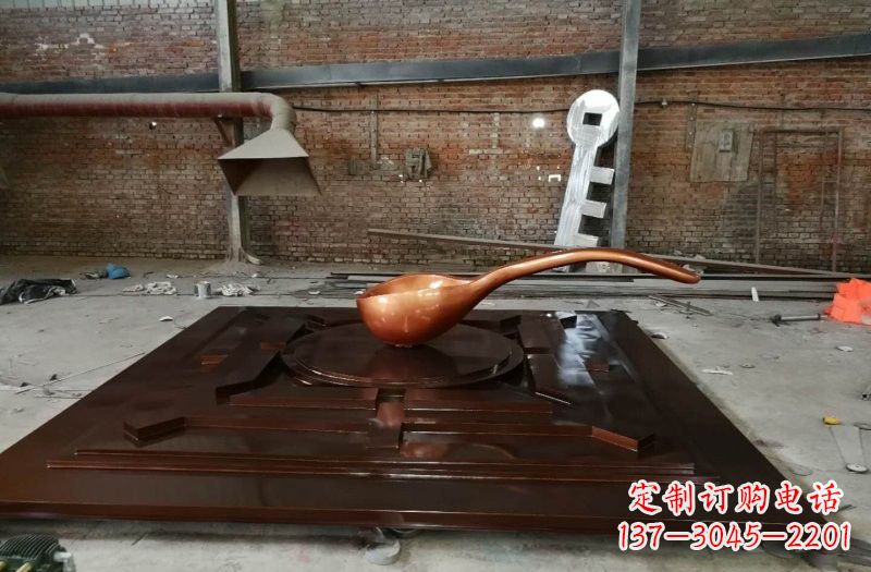 南通玻璃钢仿铜司南雕塑精美装点城市的灵魂