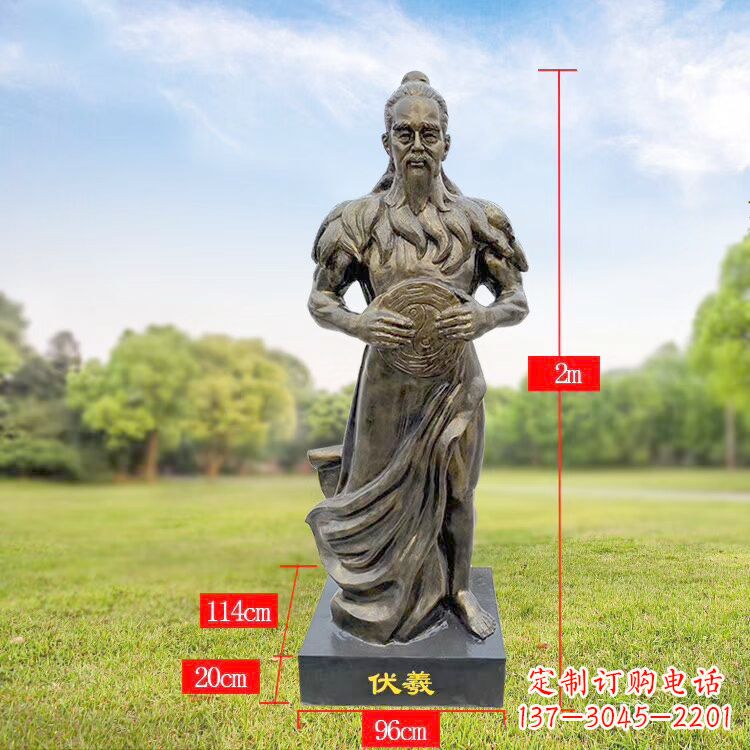 南通伏羲玻璃钢雕塑传承中华文化的精神家园