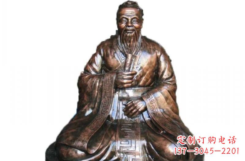南通玻璃钢古代名人孔子雕像