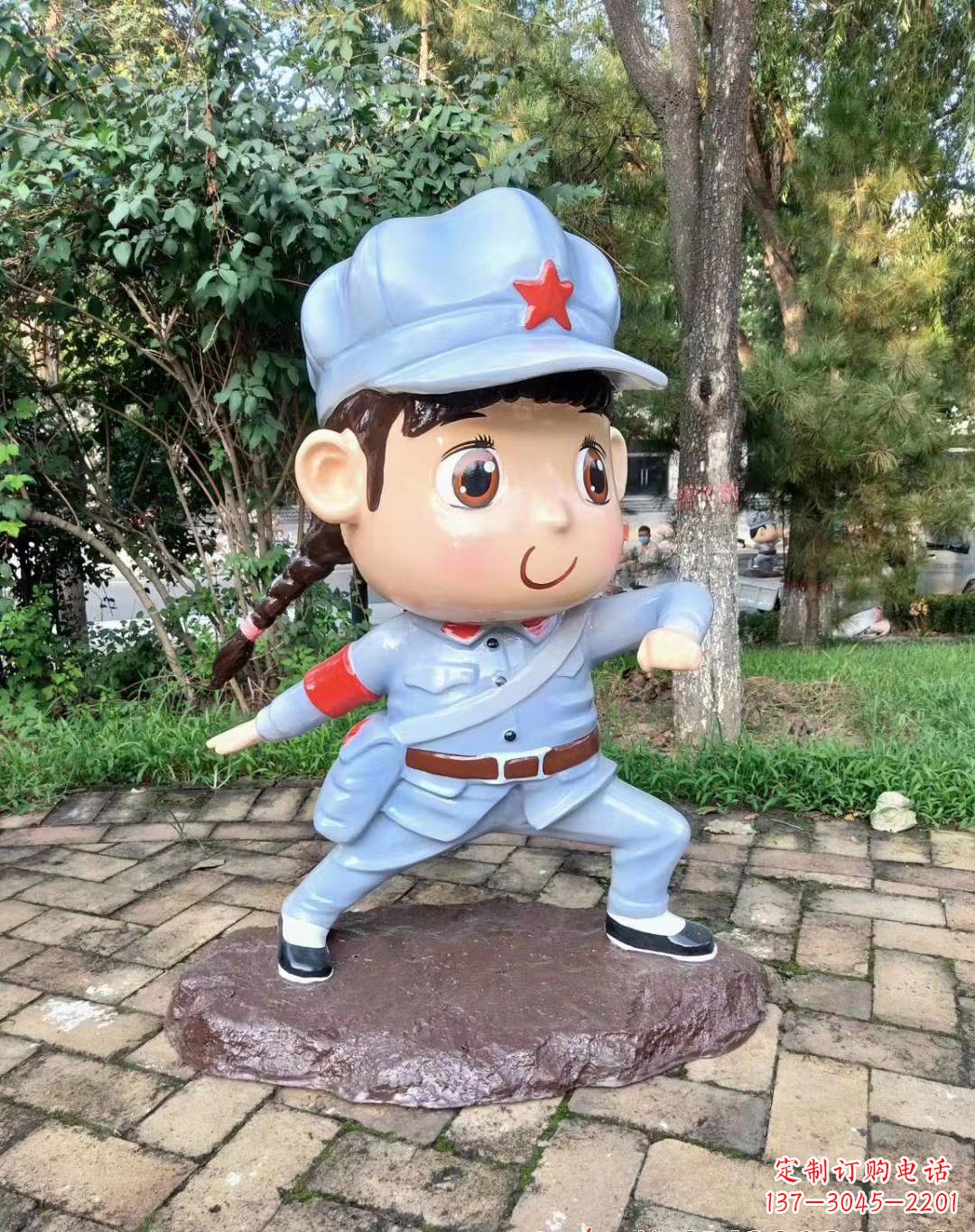 南通红军雕塑永记革命英雄