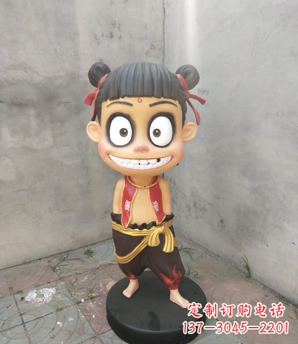 南通玻璃钢卡通魔童哪吒