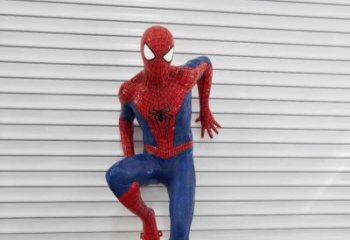 南通玻璃钢制作的蜘蛛侠雕塑