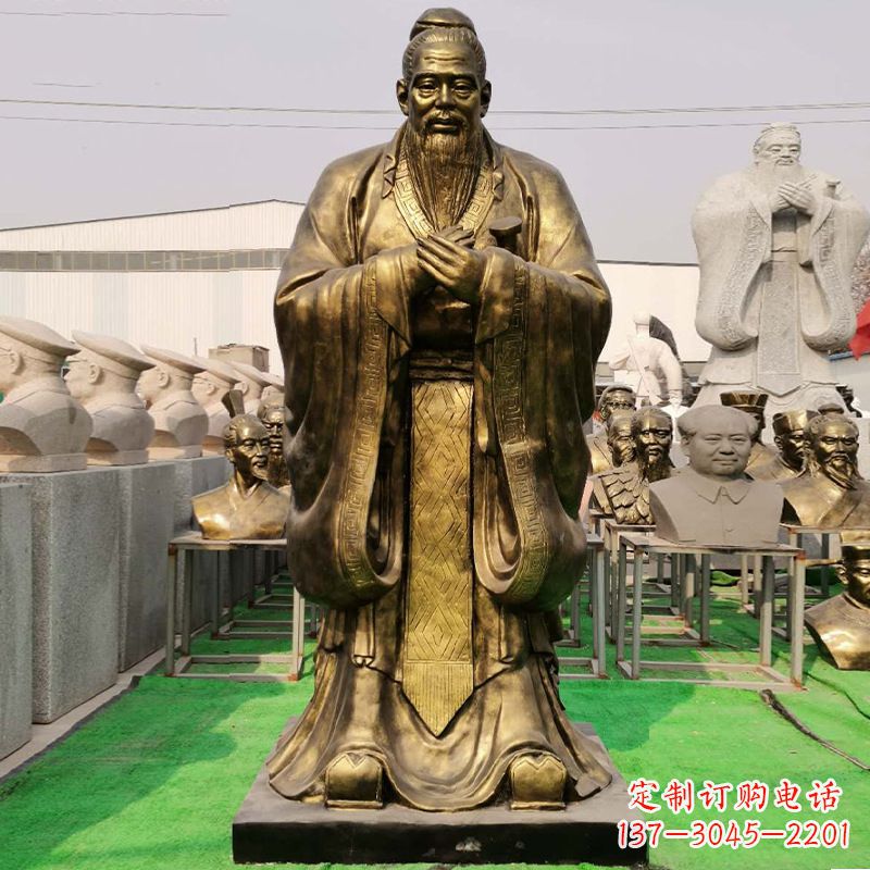 南通玻璃钢孔子雕塑