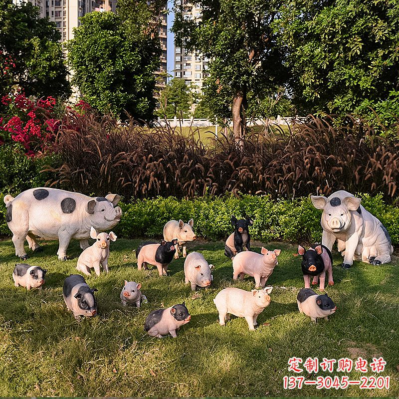 南通玻璃钢树脂仿真动物雕塑——公园农家院精美装饰