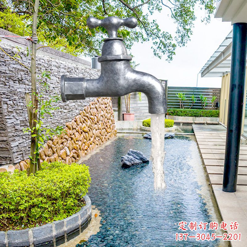 南通玻璃钢水龙头喷泉雕塑精美绝伦