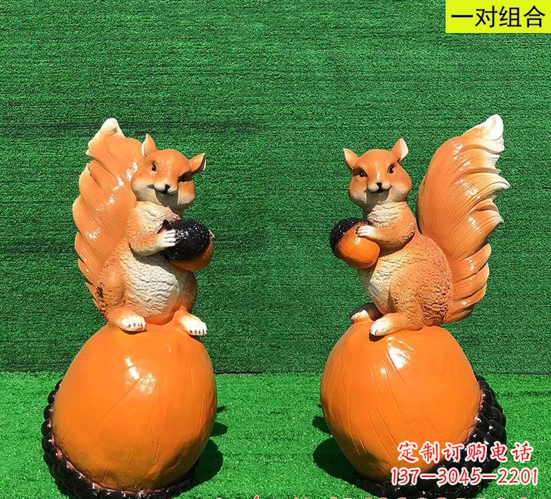 南通玻璃钢松鼠雕塑艺术精品