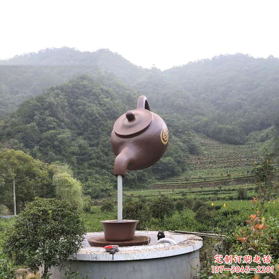 南通玻璃钢天壶喷泉精致而神奇的雕塑