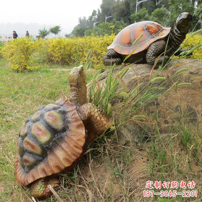 南通玻璃钢乌龟雕塑别致而古朴