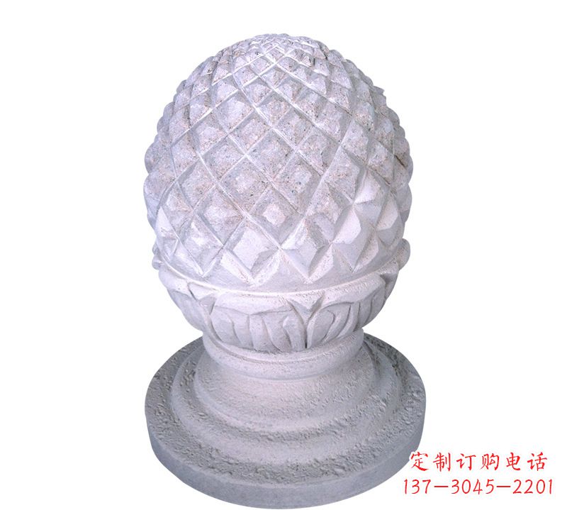 南通菠萝雕塑艺术性的挡车路障
