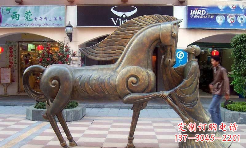 南通传承着传奇马雕塑