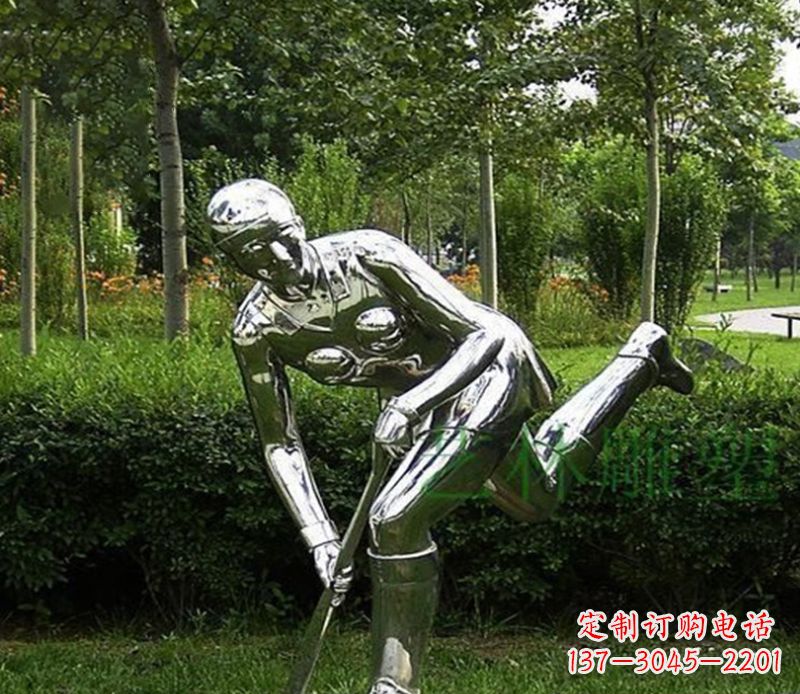南通不锈钢保龄球人物雕塑