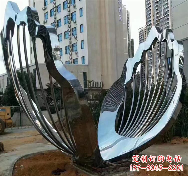 南通不锈钢贝壳景观雕塑