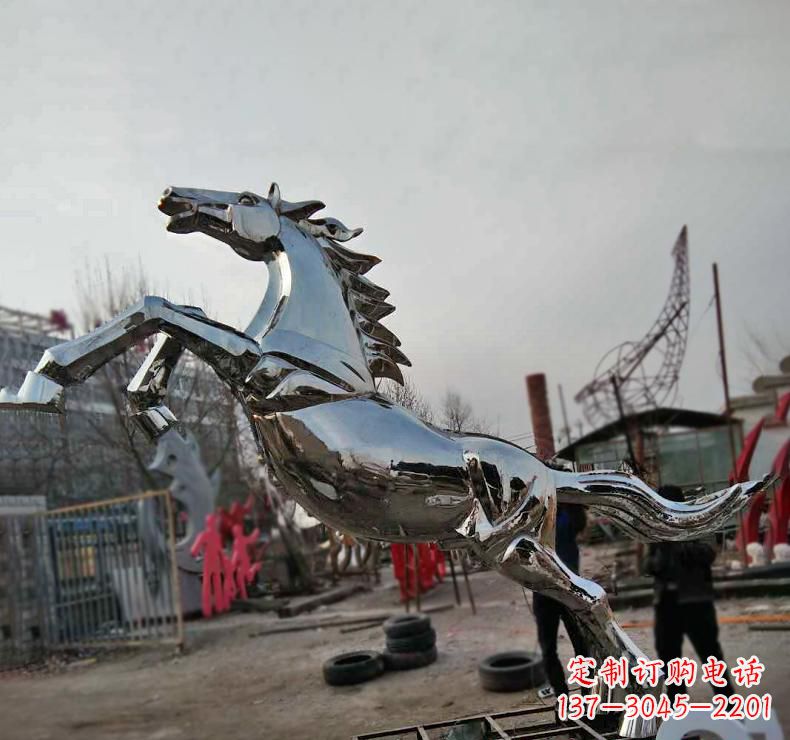 南通不锈钢奔跑马雕塑
